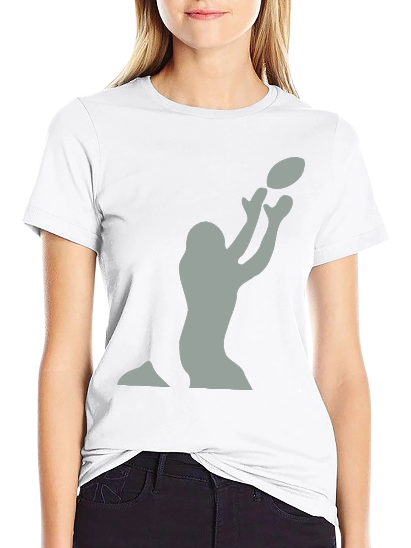 Football Player Catching T-Shirt