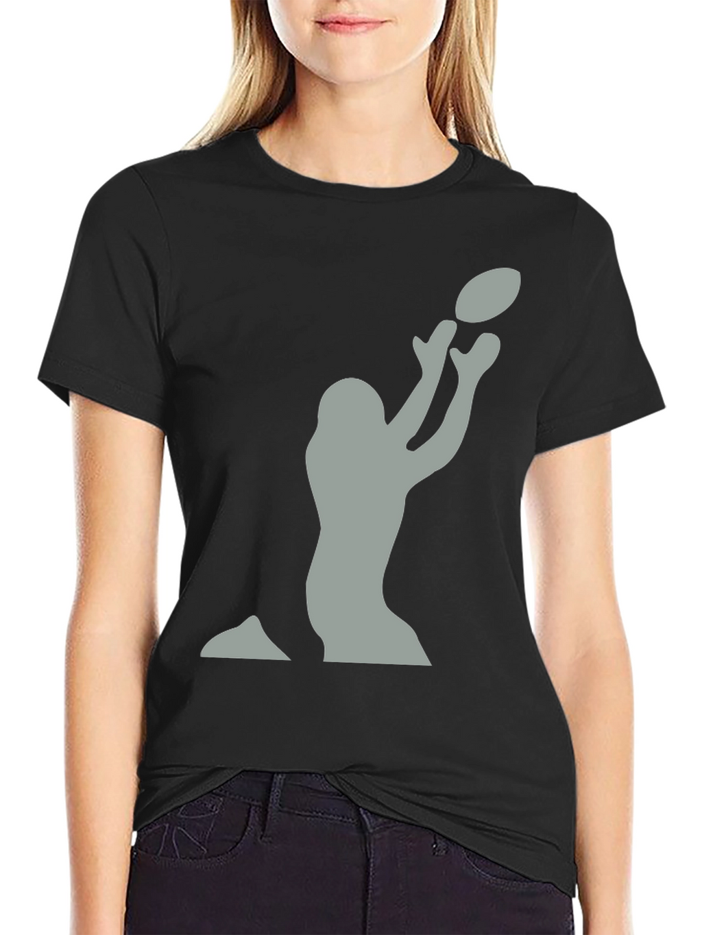 Football Player Catching T-Shirt