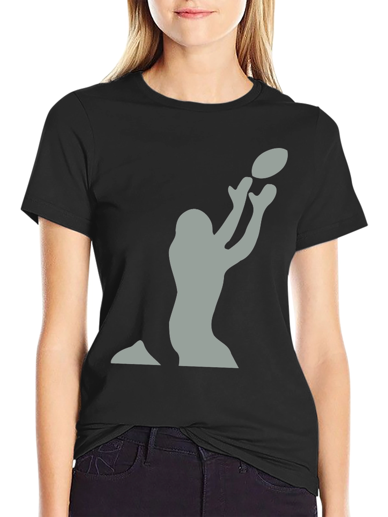Football Player Catching T-Shirt