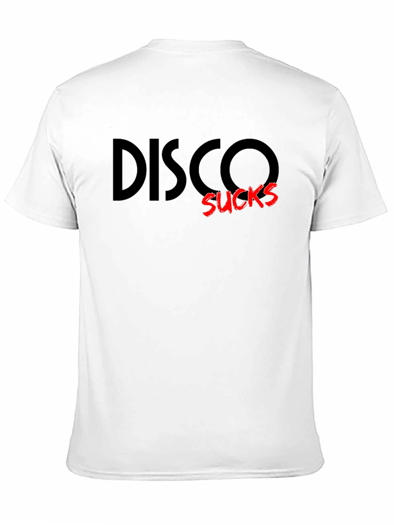 Disco Sucks Graphic Tee - Black Crew Neck