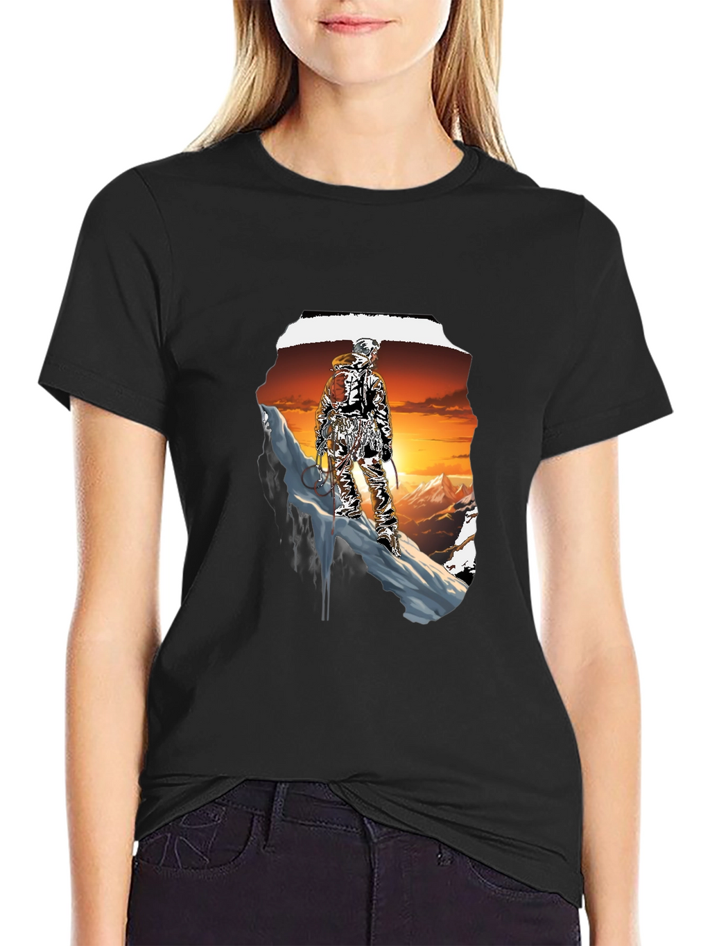 Mountaineer Graphic Print T-Shirt