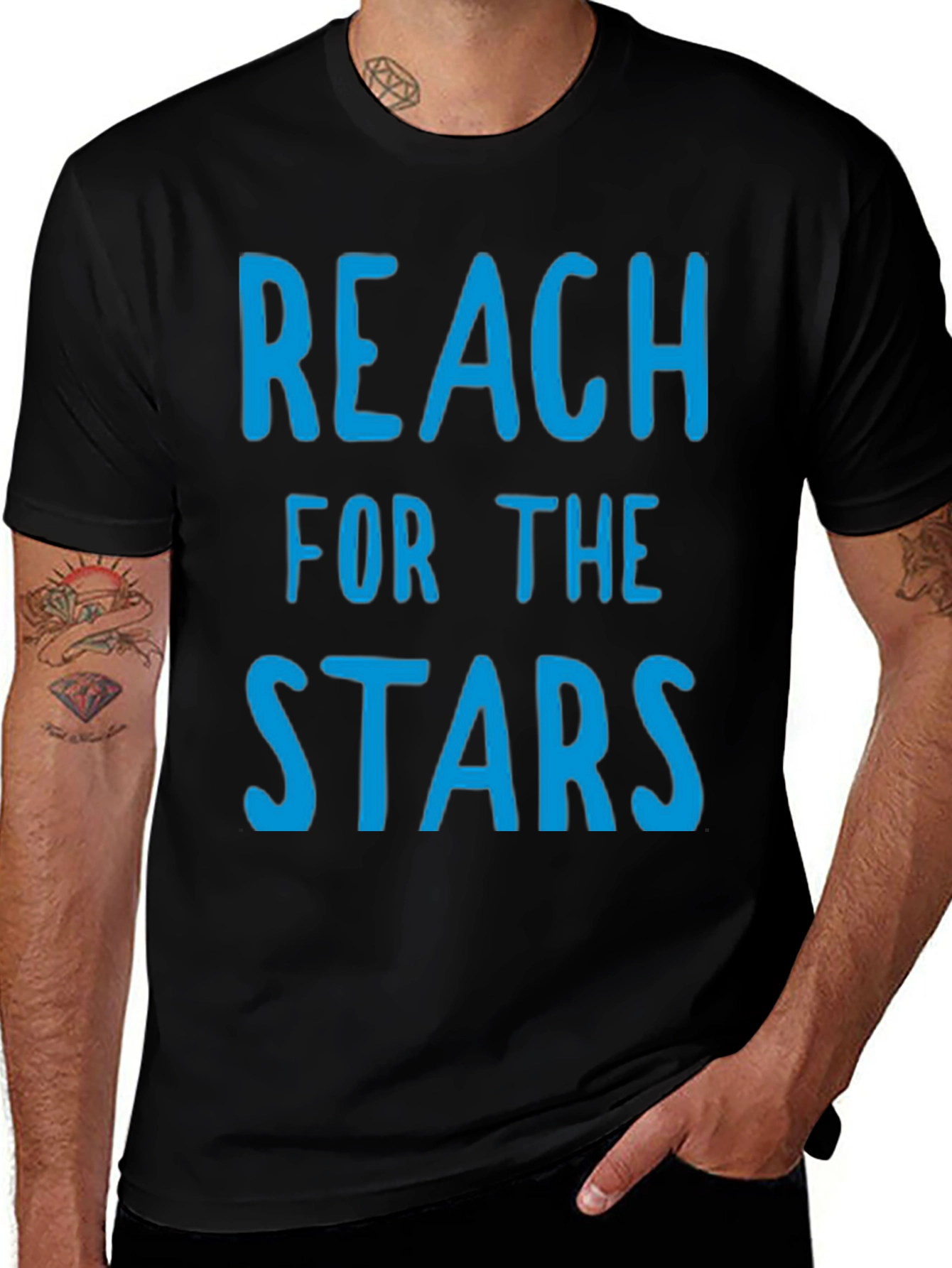 Reach for the Stars Graphic Tee - Black