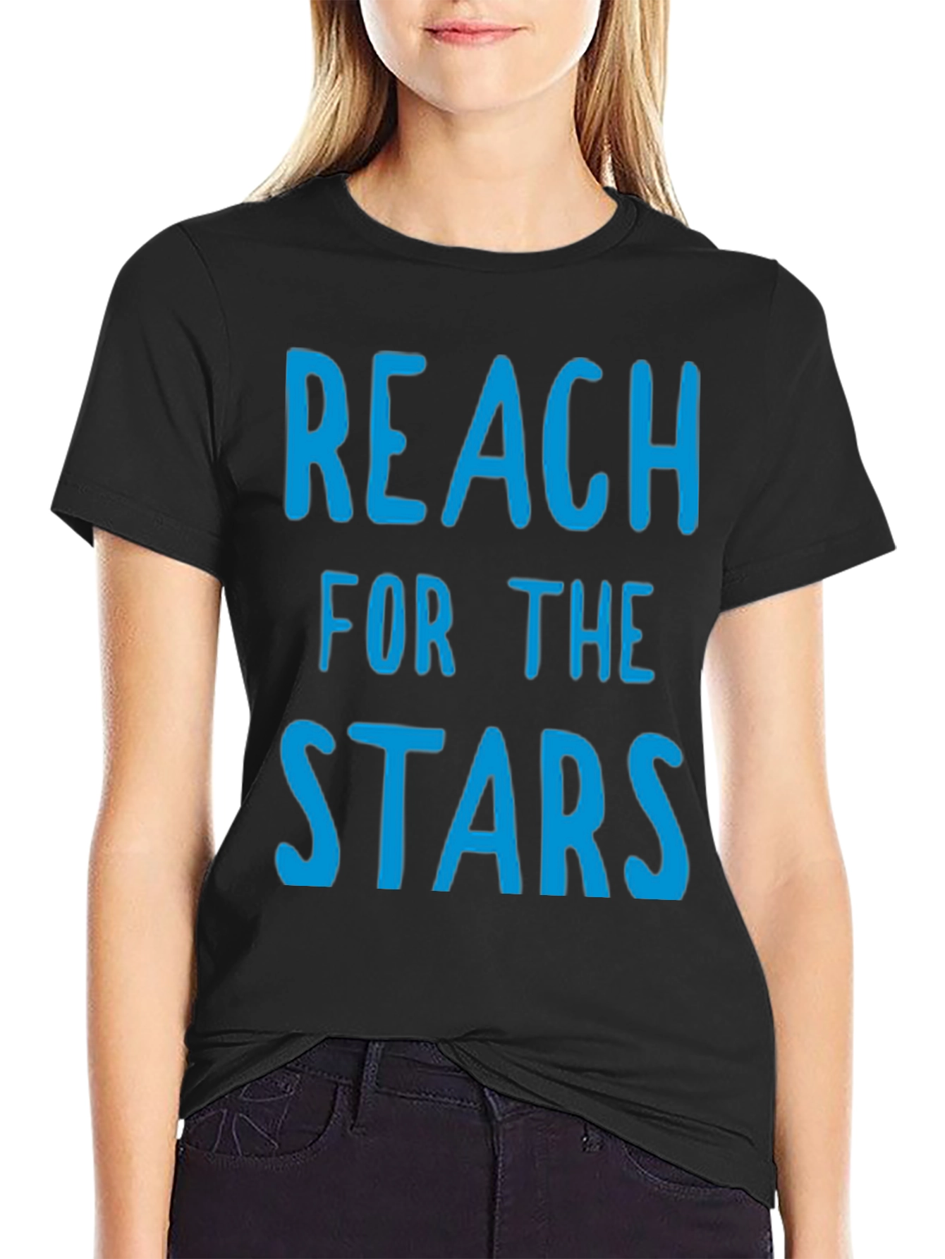 Reach for the Stars Graphic Tee - Black