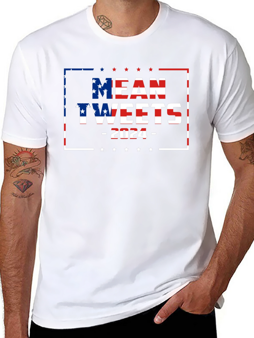 Mean Tweets 2024 Political Graphic T-Shirt