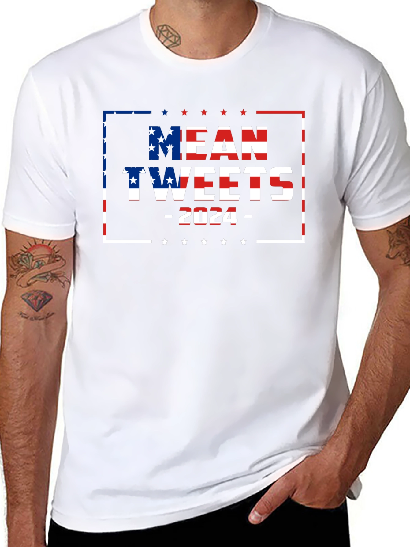 Mean Tweets 2024 Political Graphic T-Shirt