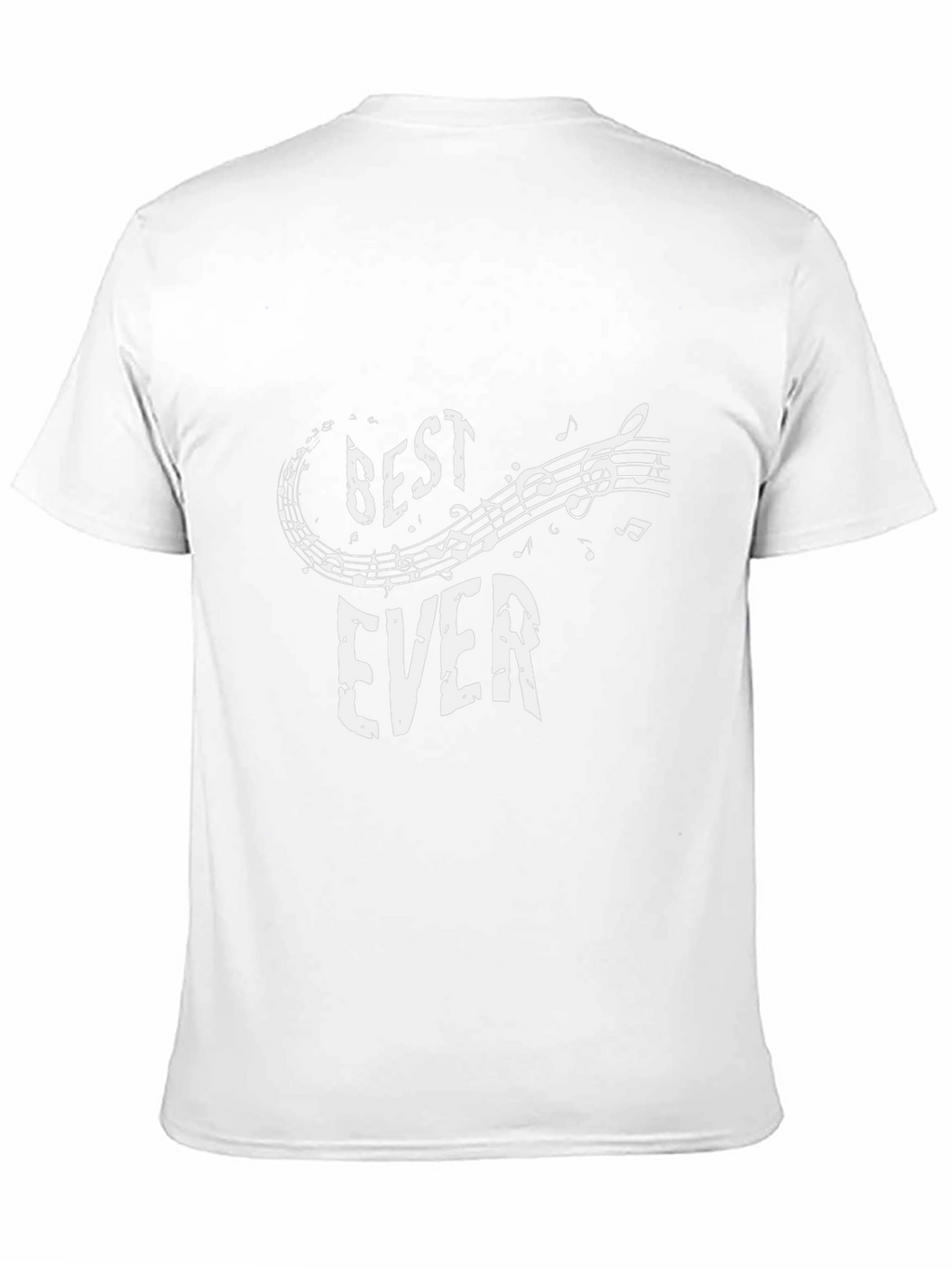 Best Ever Music Notes Graphic Tee - Black