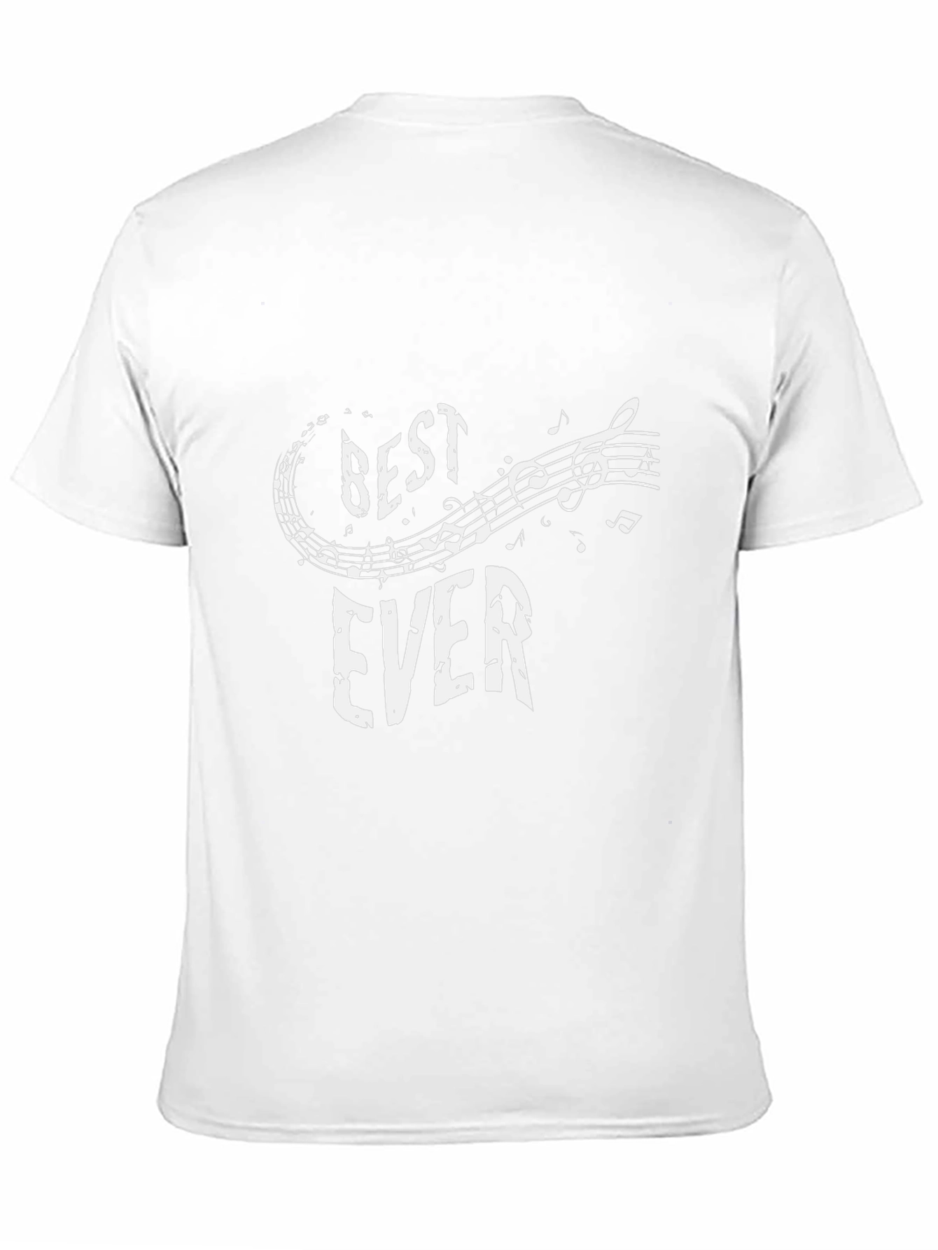 Best Ever Music Notes Graphic Tee - Black