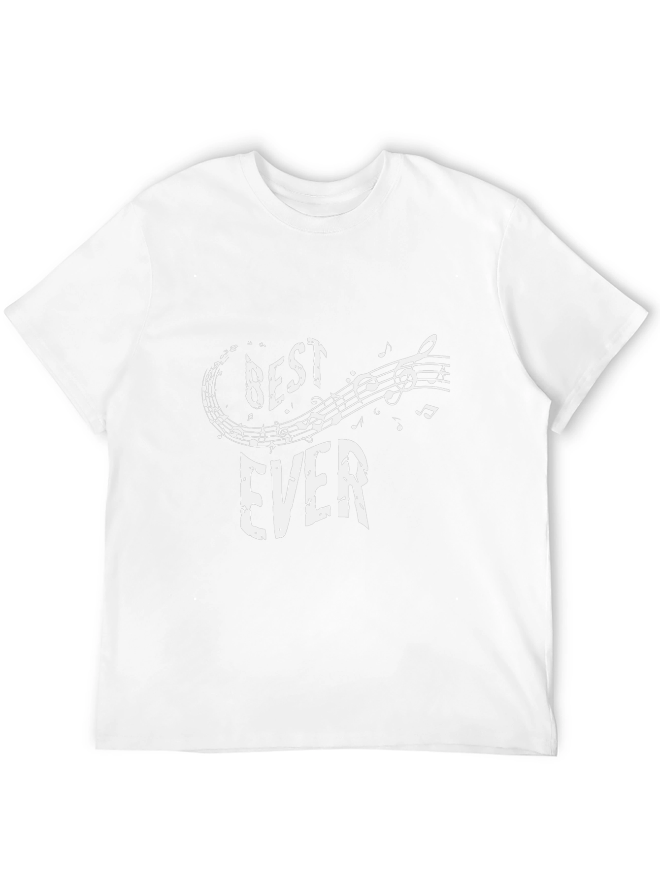 Best Ever Music Notes Graphic Tee - Black