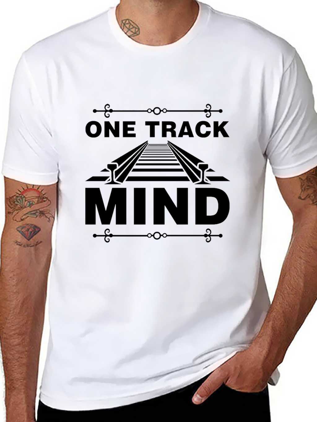 One Track Mind Graphic T-Shirt