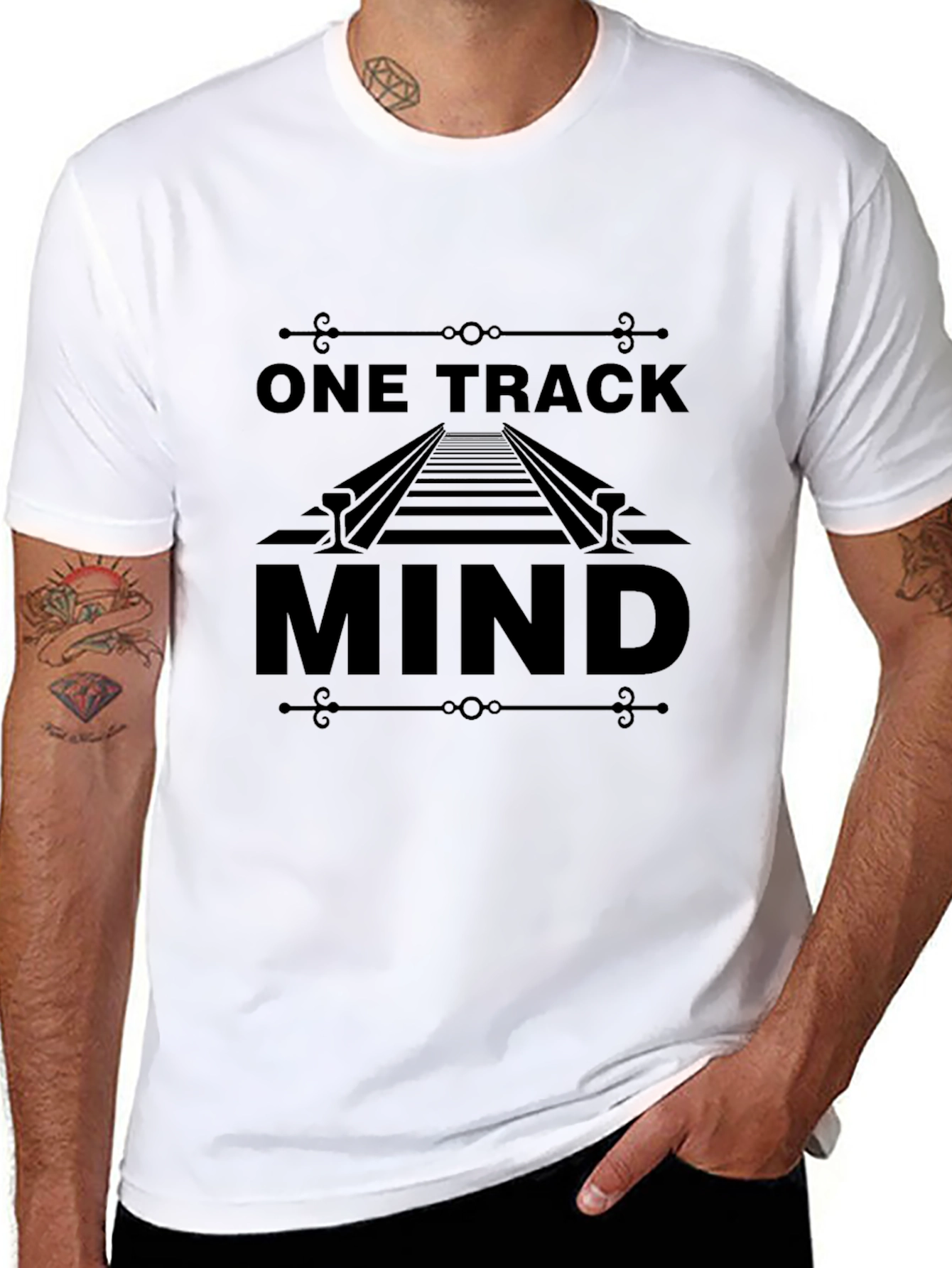 One Track Mind Graphic T-Shirt