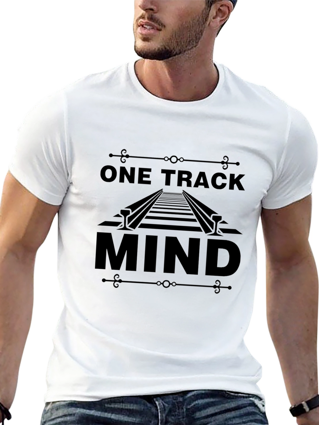 One Track Mind Graphic T-Shirt