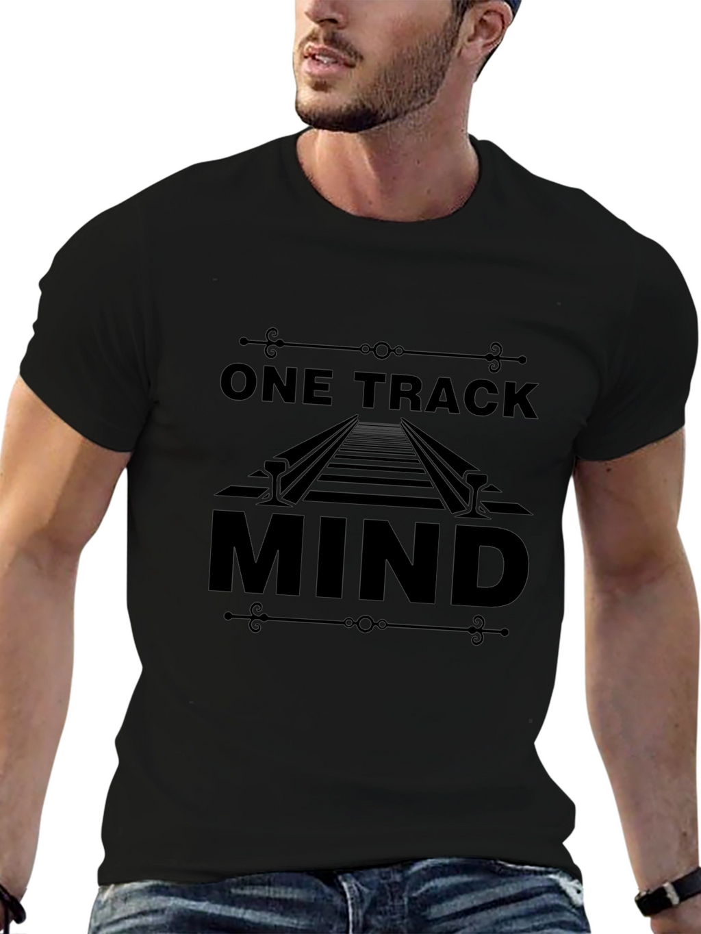One Track Mind Graphic T-Shirt