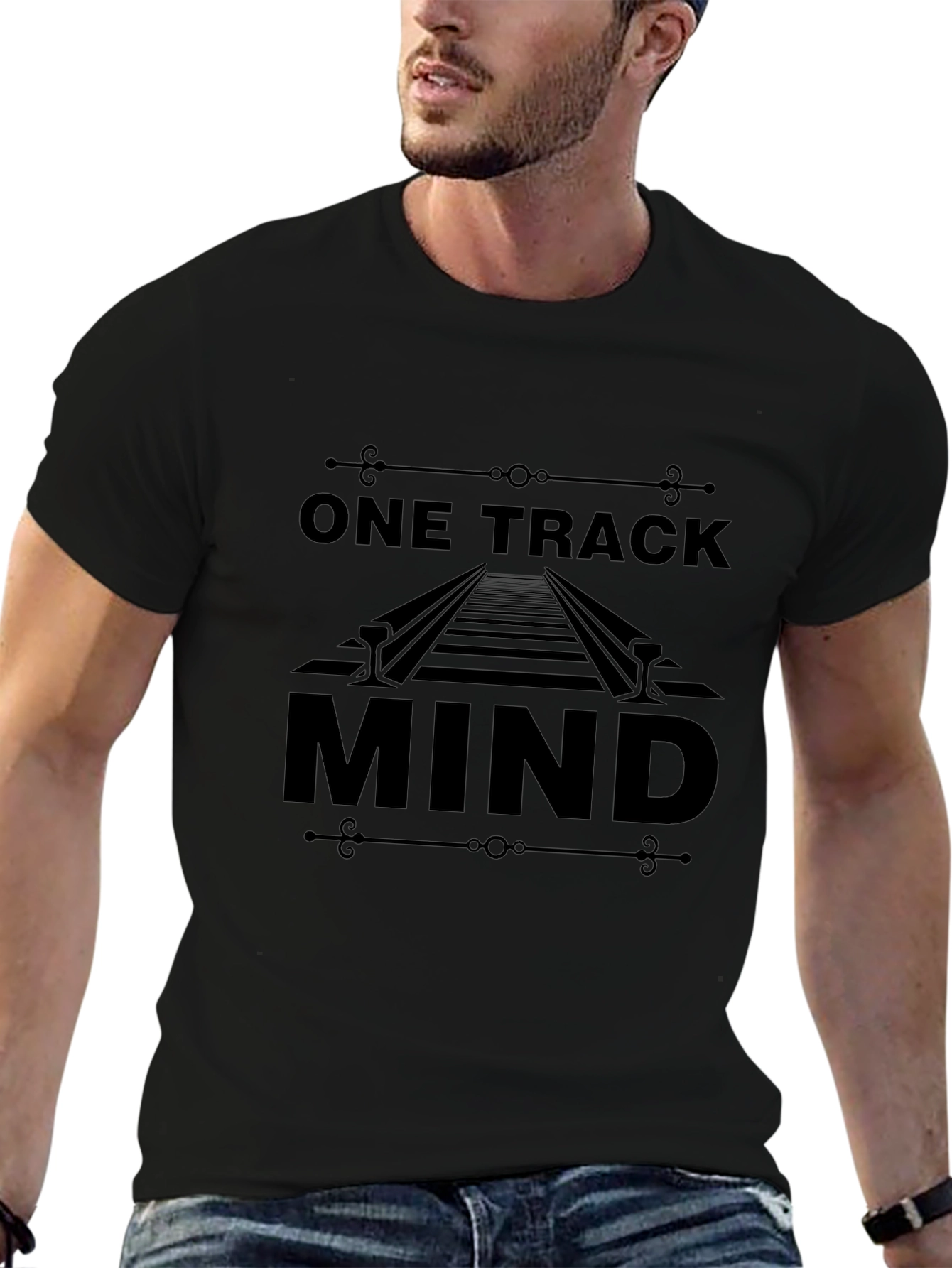 One Track Mind Graphic T-Shirt