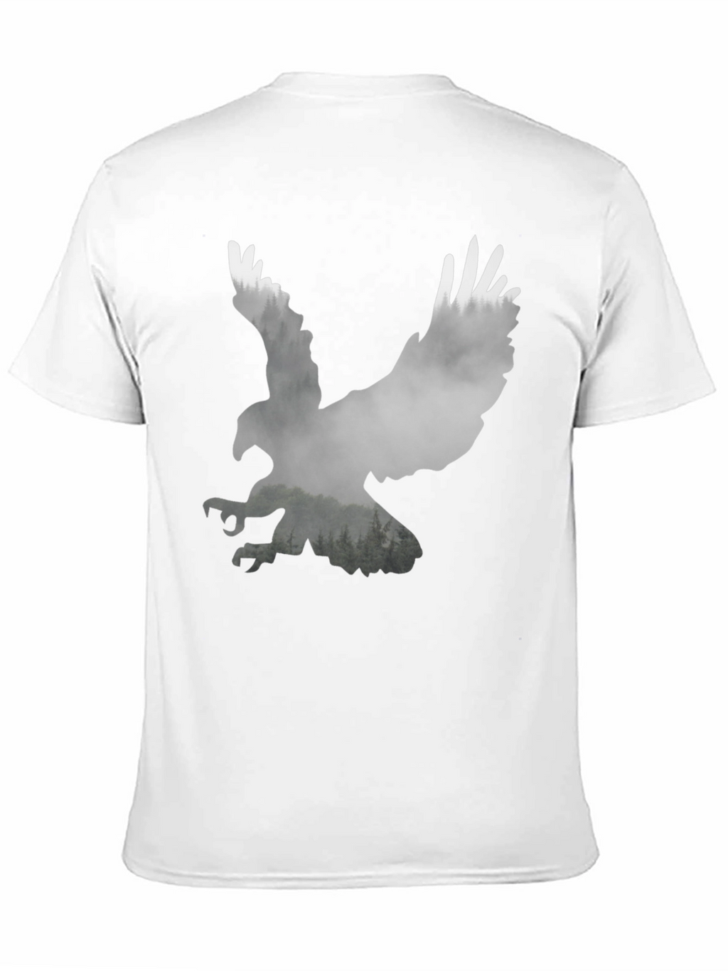 Eagle Silhouette Graphic Tee - Nature Inspired Style