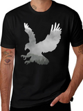 Eagle Silhouette Graphic Tee - Nature Inspired Style