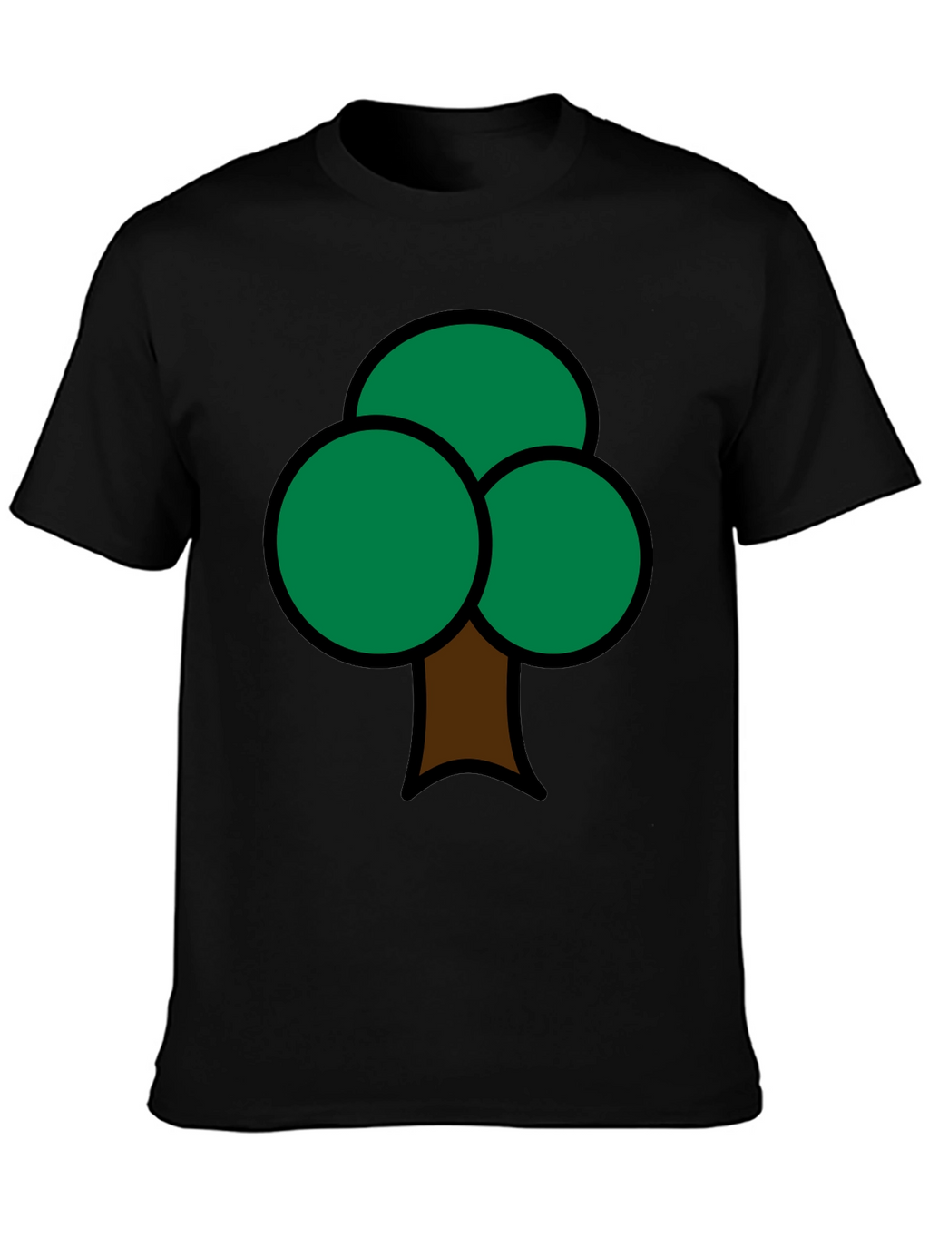Fun Tree Graphic Print Mens T-Shirt