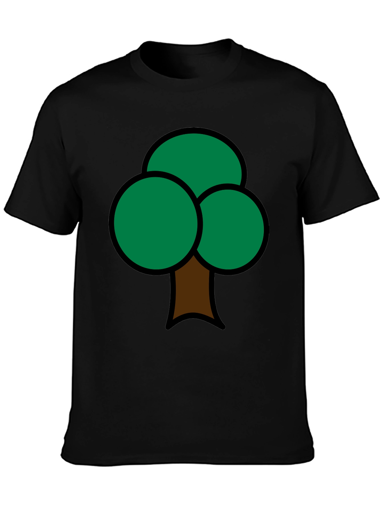 Fun Tree Graphic Print Mens T-Shirt