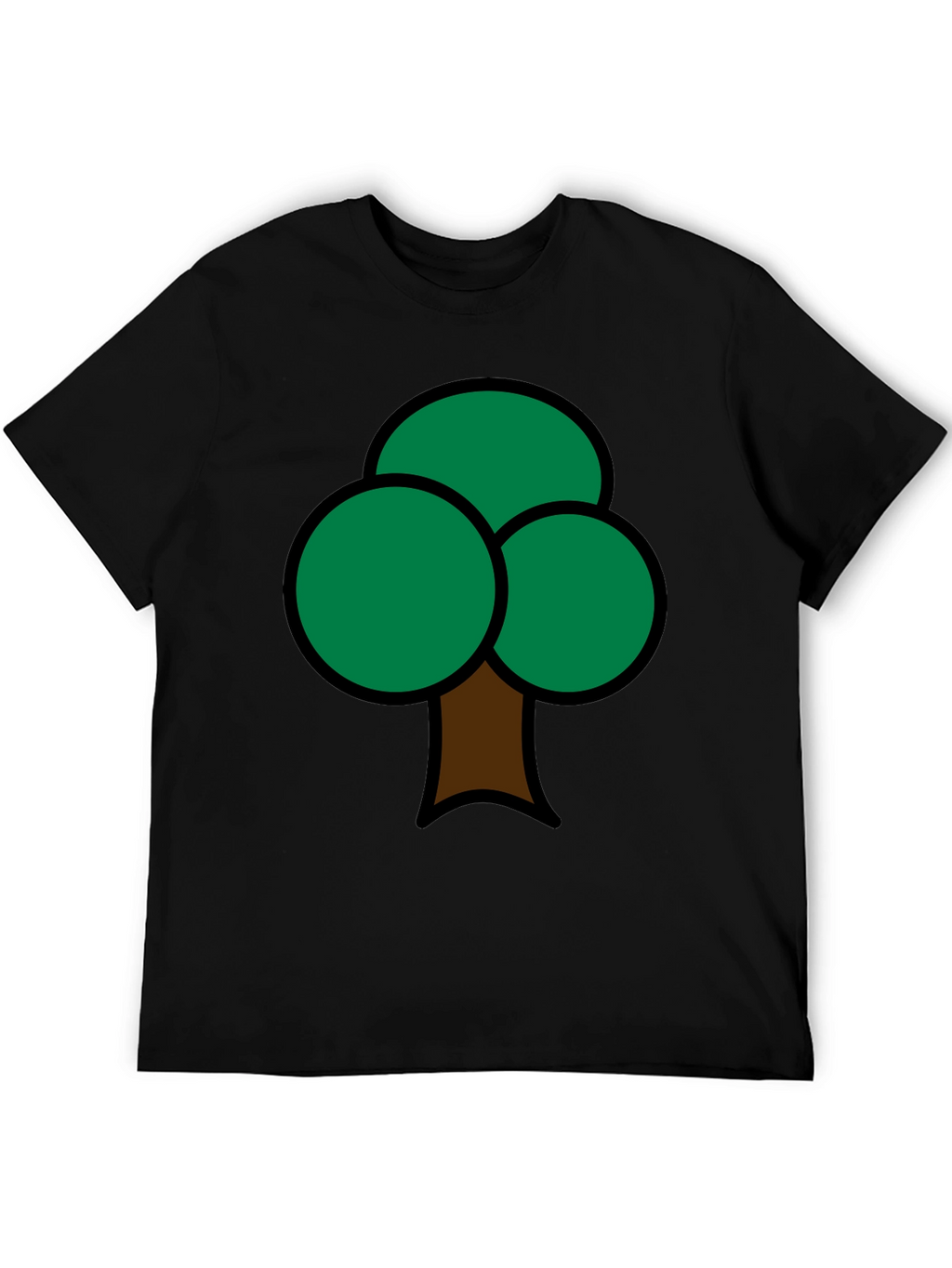 Fun Tree Graphic Print Mens T-Shirt
