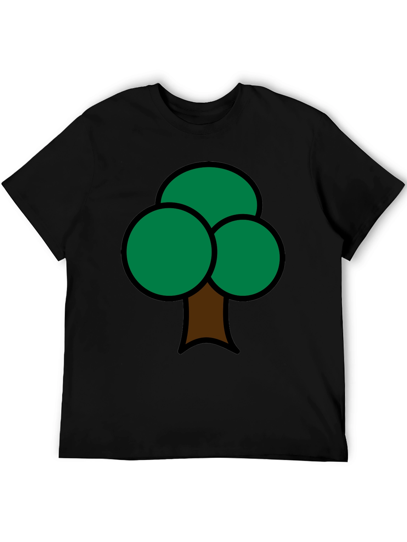 Fun Tree Graphic Print Mens T-Shirt