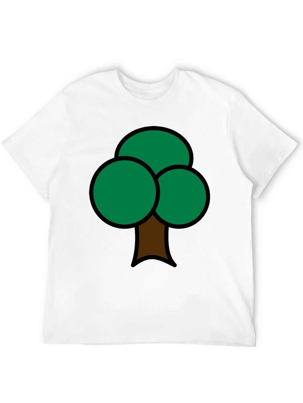 Fun Tree Graphic Print Mens T-Shirt