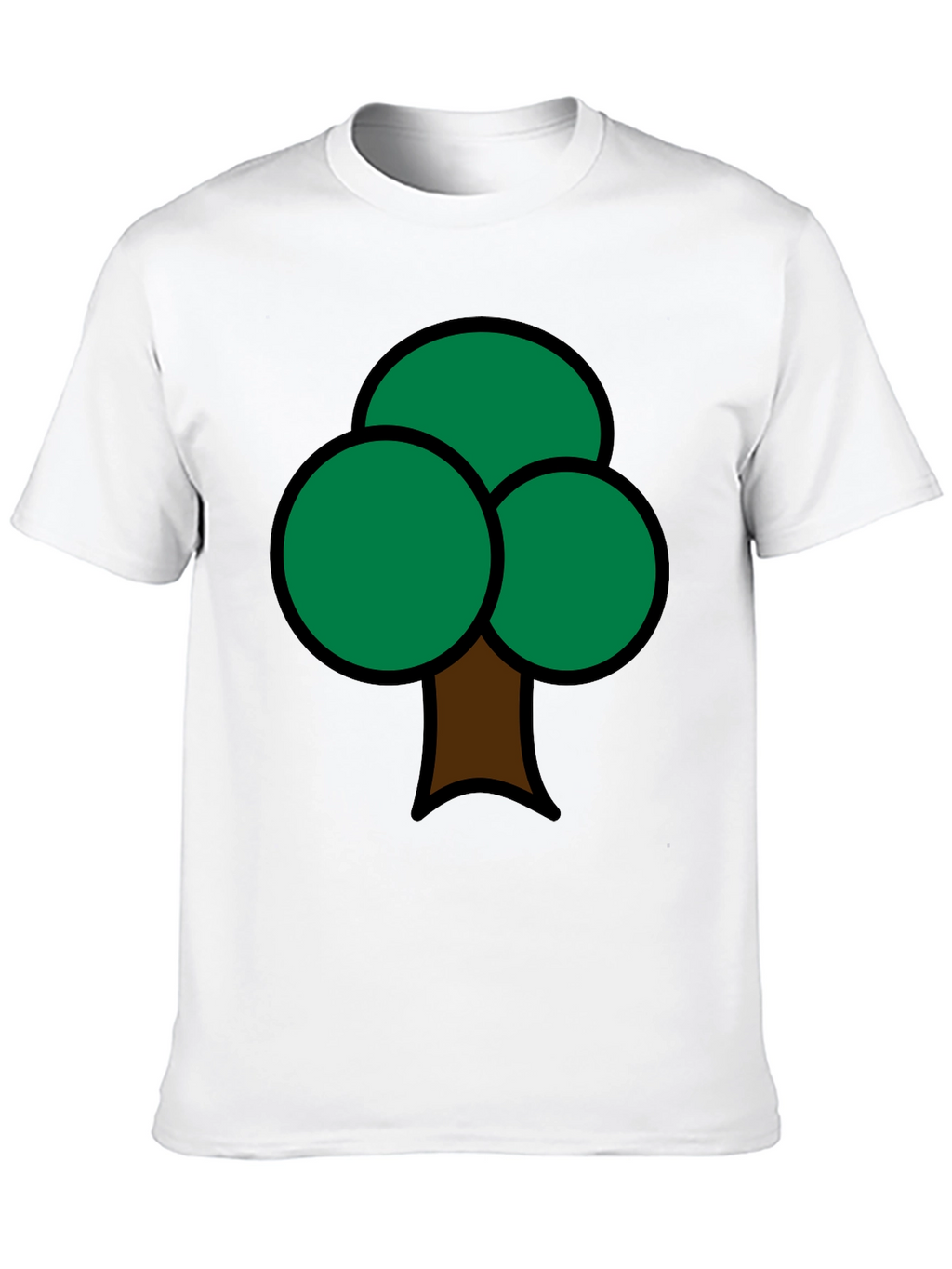 Fun Tree Graphic Print Mens T-Shirt