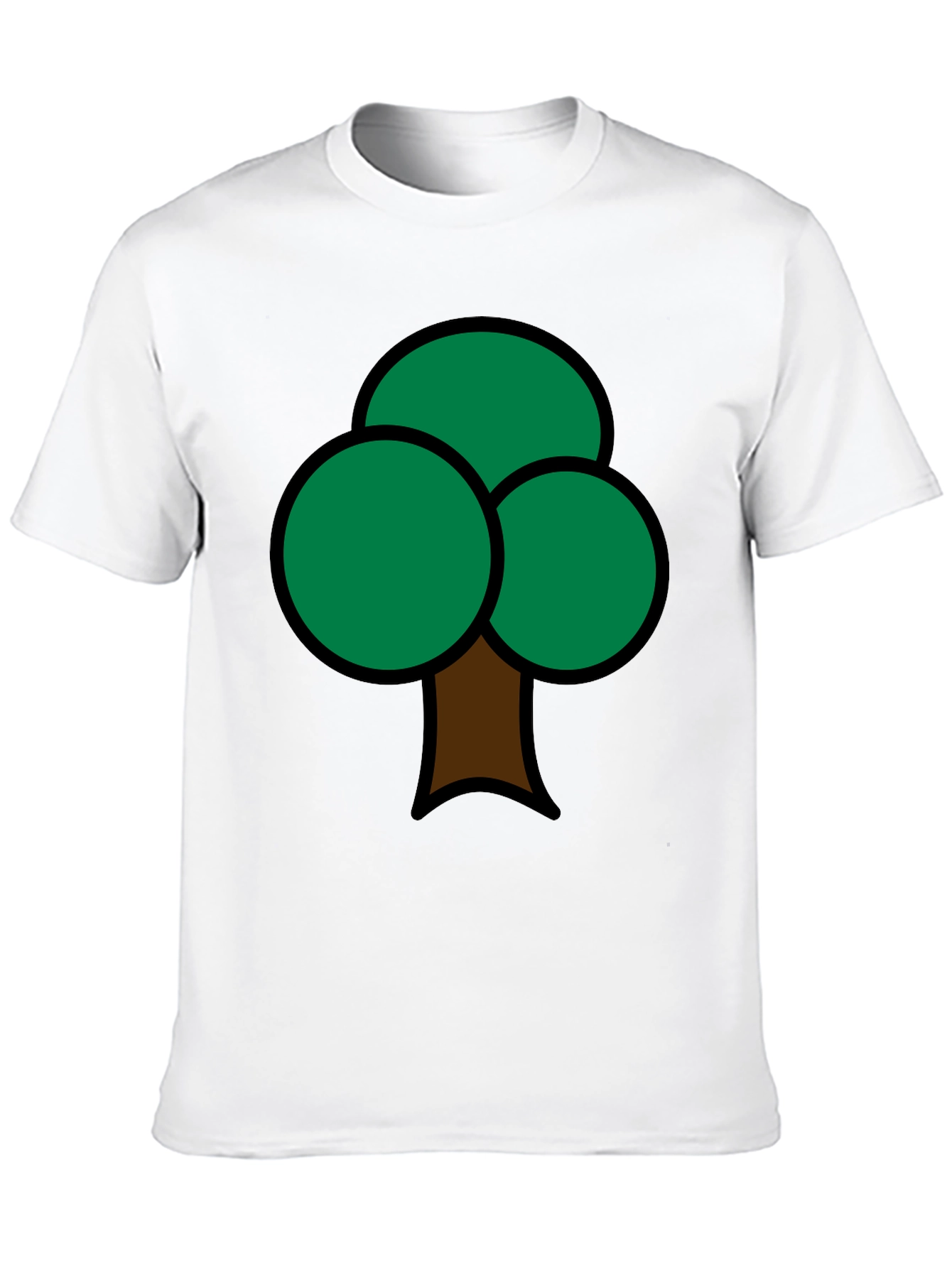 Fun Tree Graphic Print Mens T-Shirt