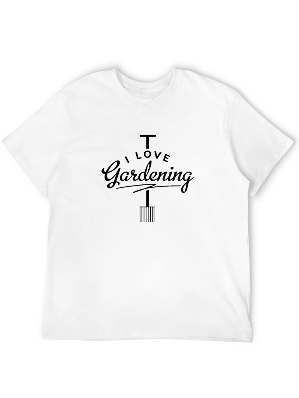 I Love Gardening Black T-Shirt