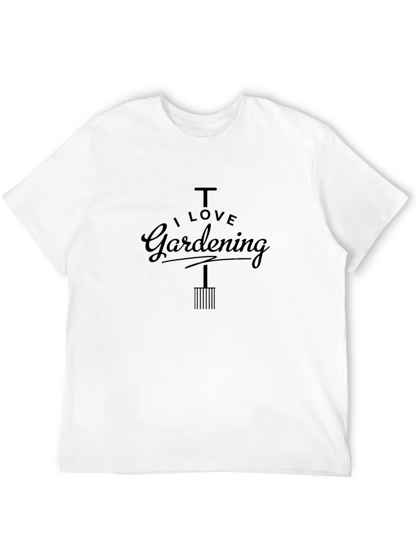 I Love Gardening Black T-Shirt