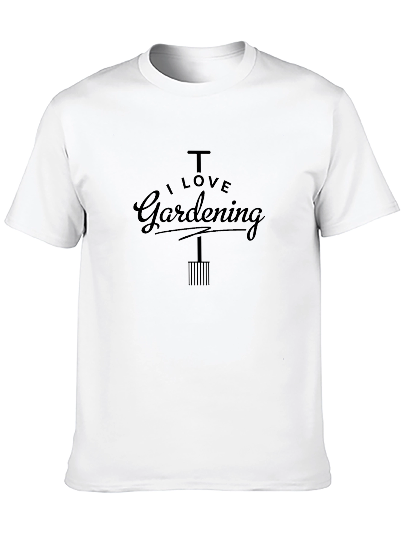 I Love Gardening Black T-Shirt