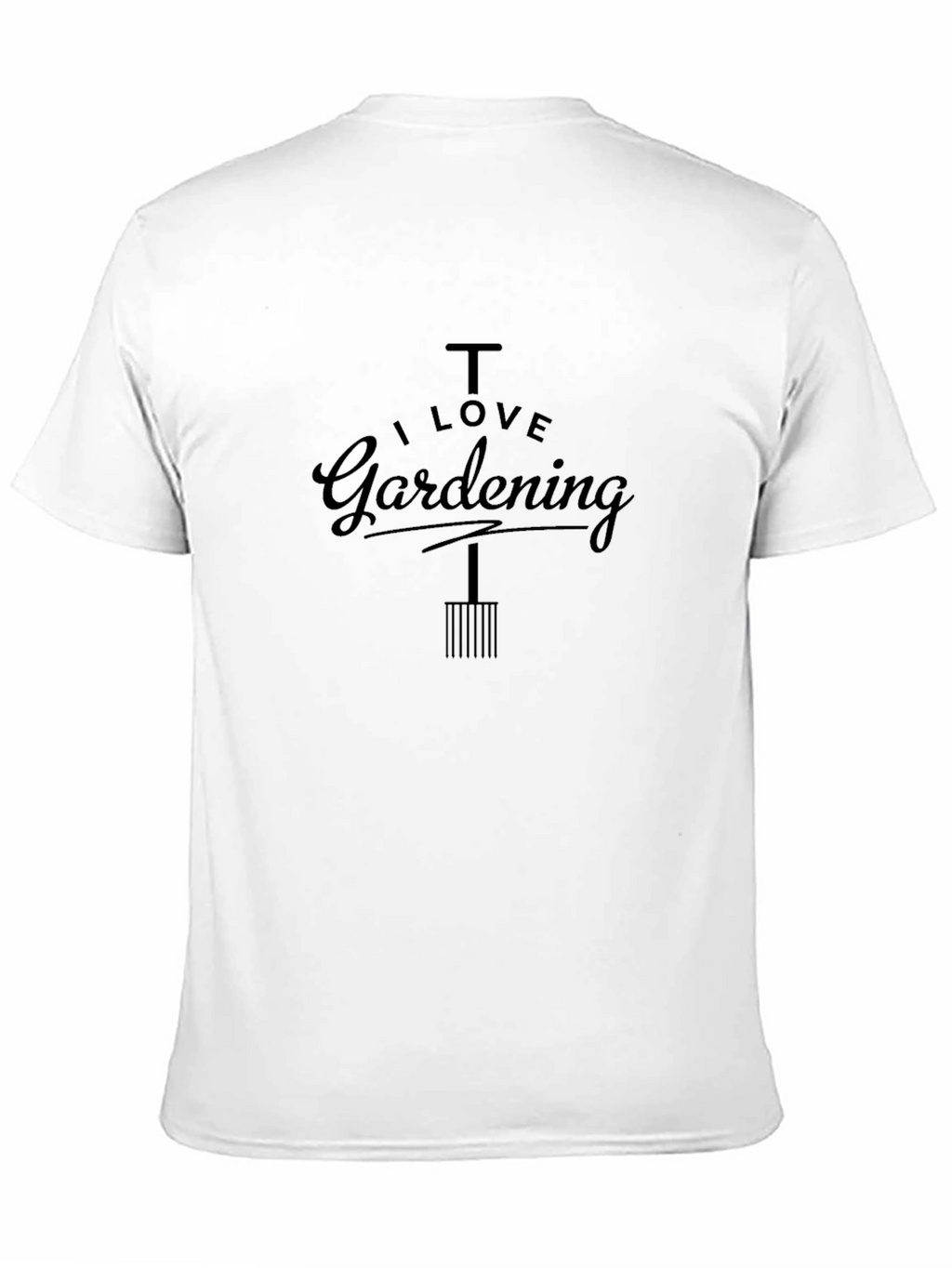 I Love Gardening Black T-Shirt