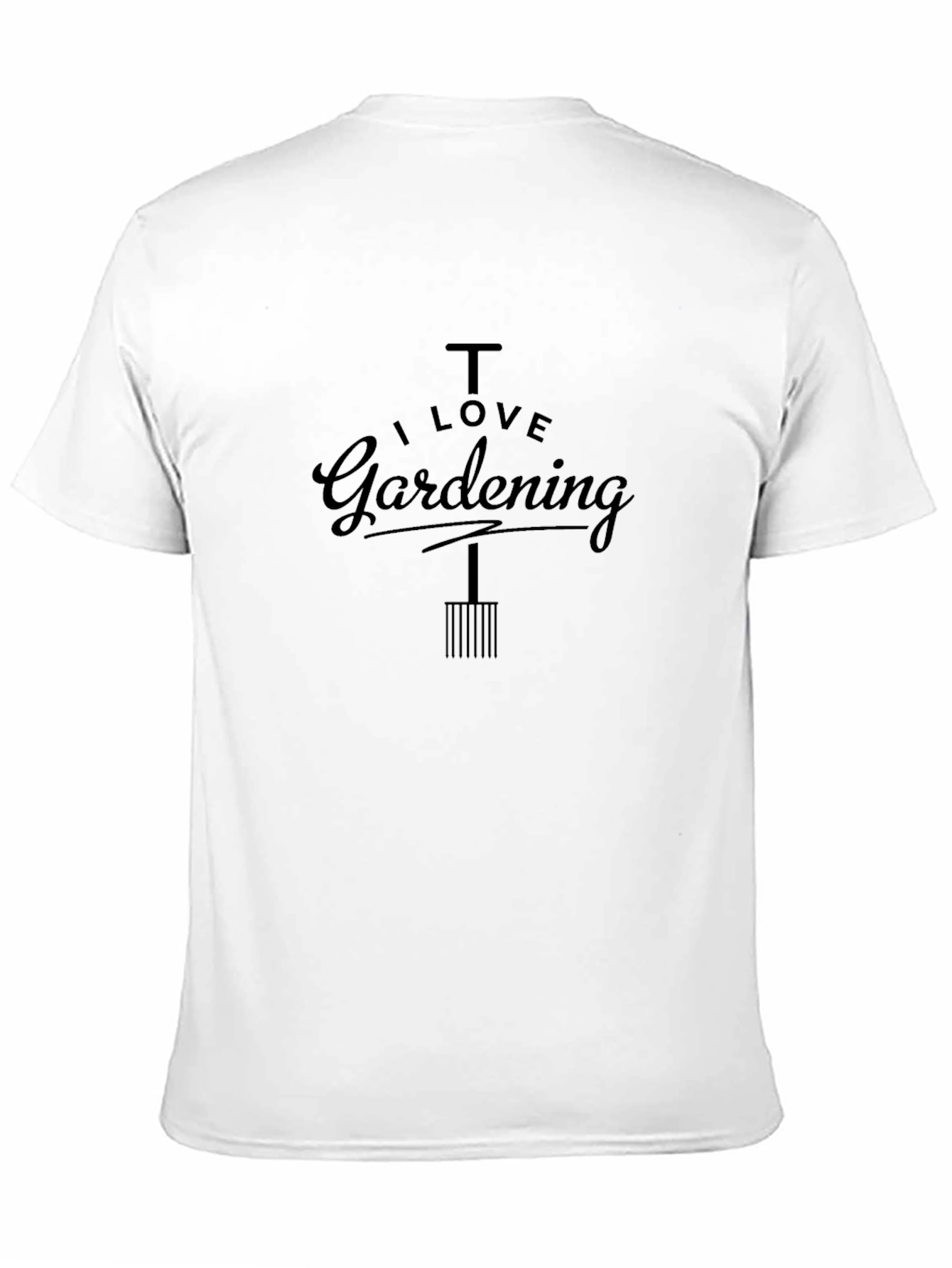 I Love Gardening Black T-Shirt