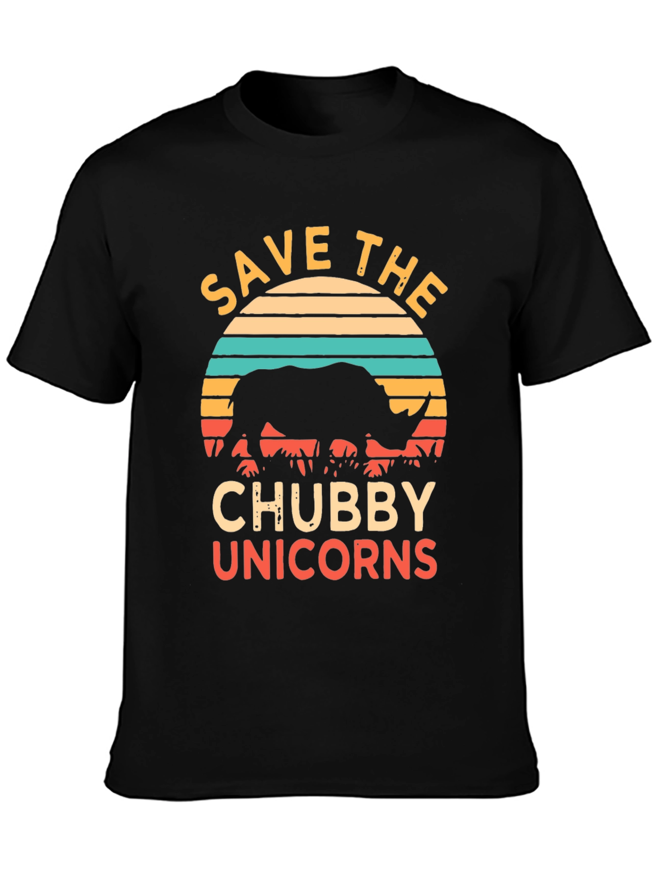 Save the Chubby Unicorns Rhino Graphic Tee