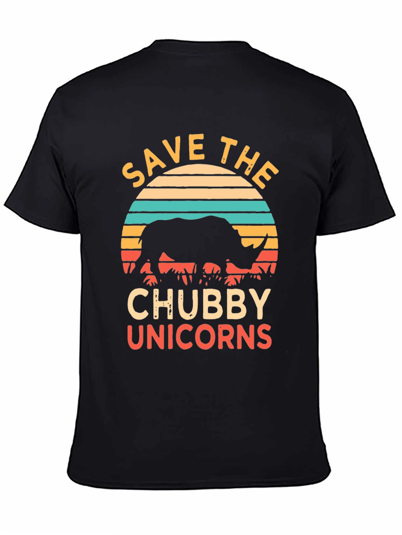 Save the Chubby Unicorns Rhino Graphic Tee