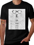 Eye Chart Glasses Graphic T-Shirt