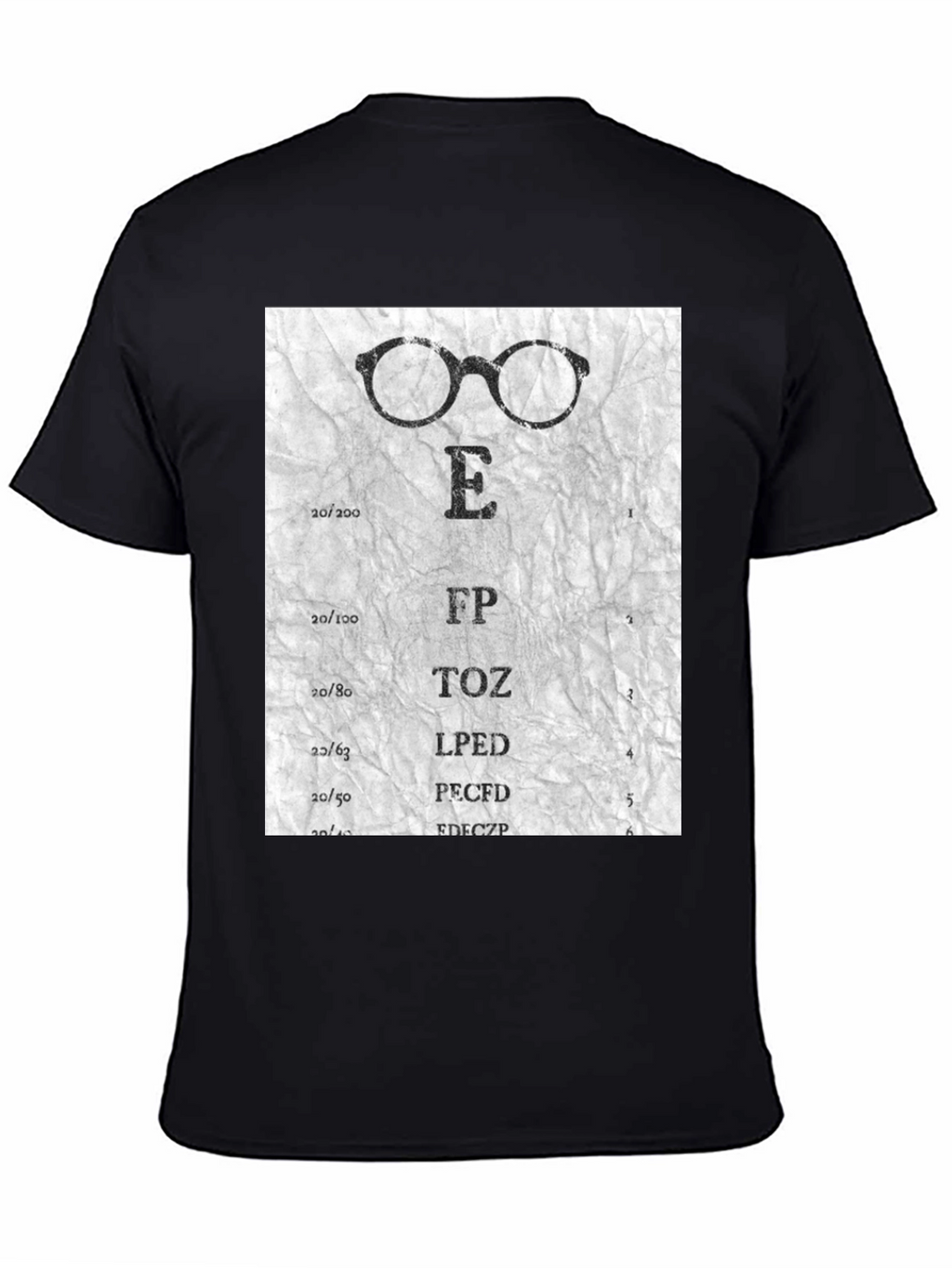 Eye Chart Glasses Graphic T-Shirt