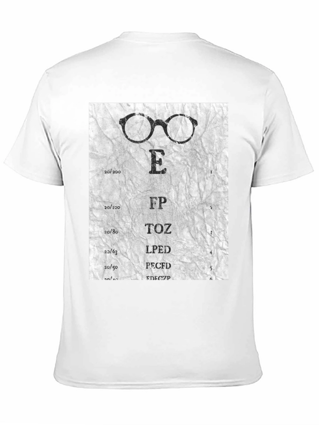 Eye Chart Glasses Graphic T-Shirt