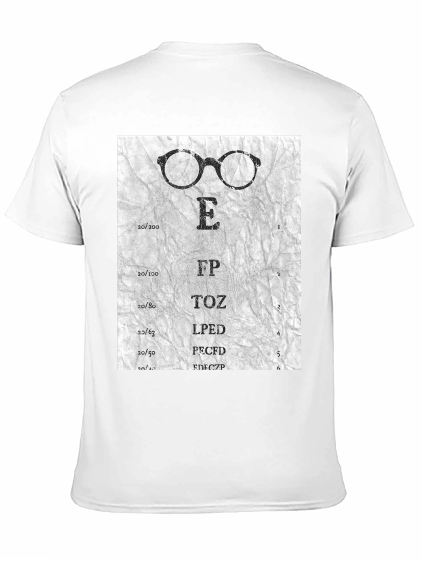 Eye Chart Glasses Graphic T-Shirt