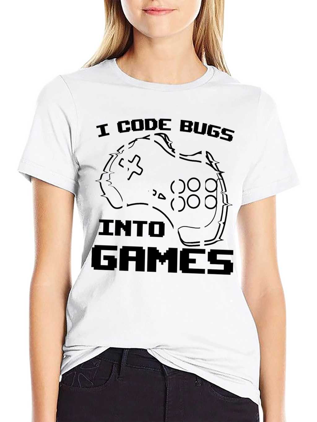 I Code Bugs Into Games T-Shirt Funny Programmer Gift