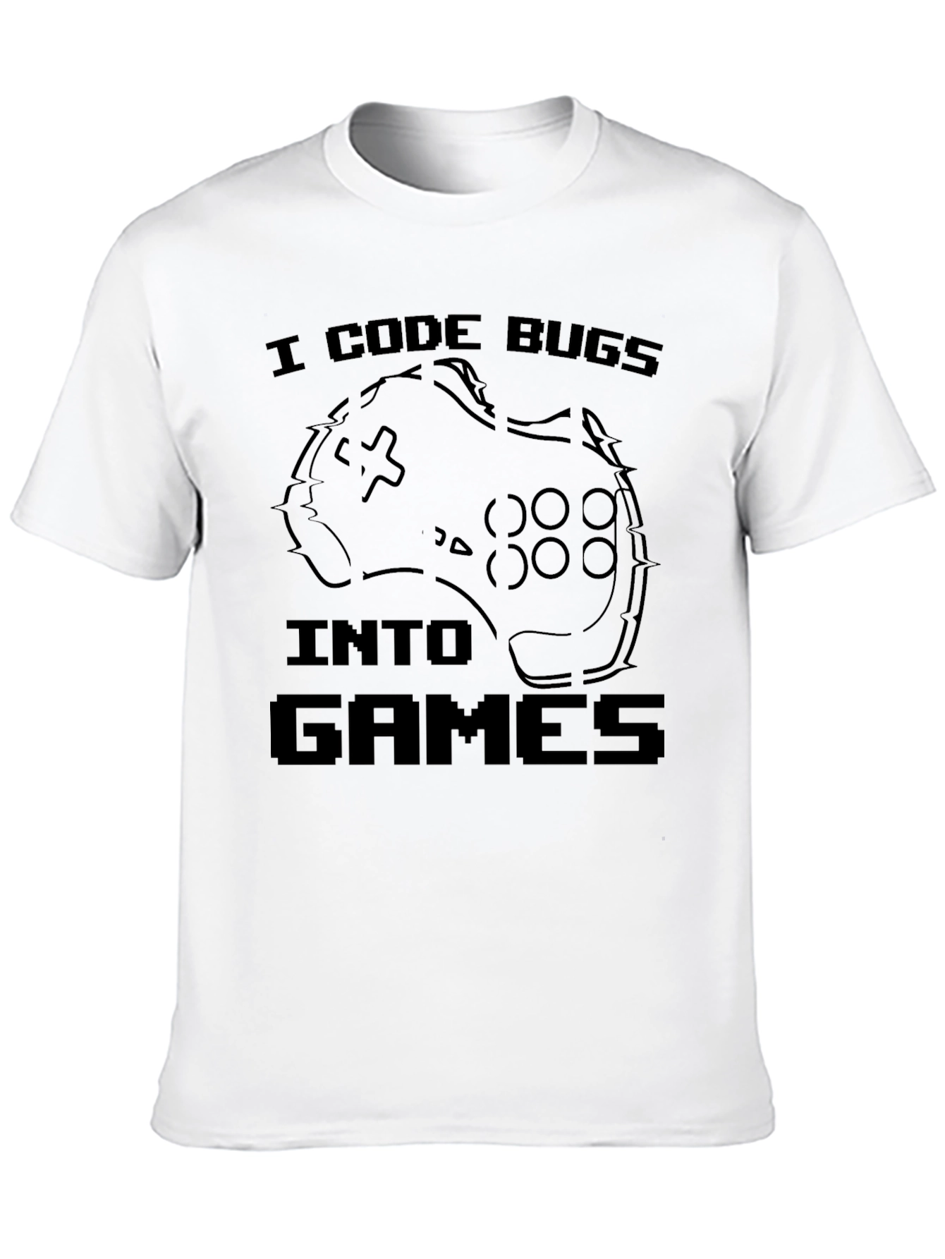 I Code Bugs Into Games T-Shirt Funny Programmer Gift