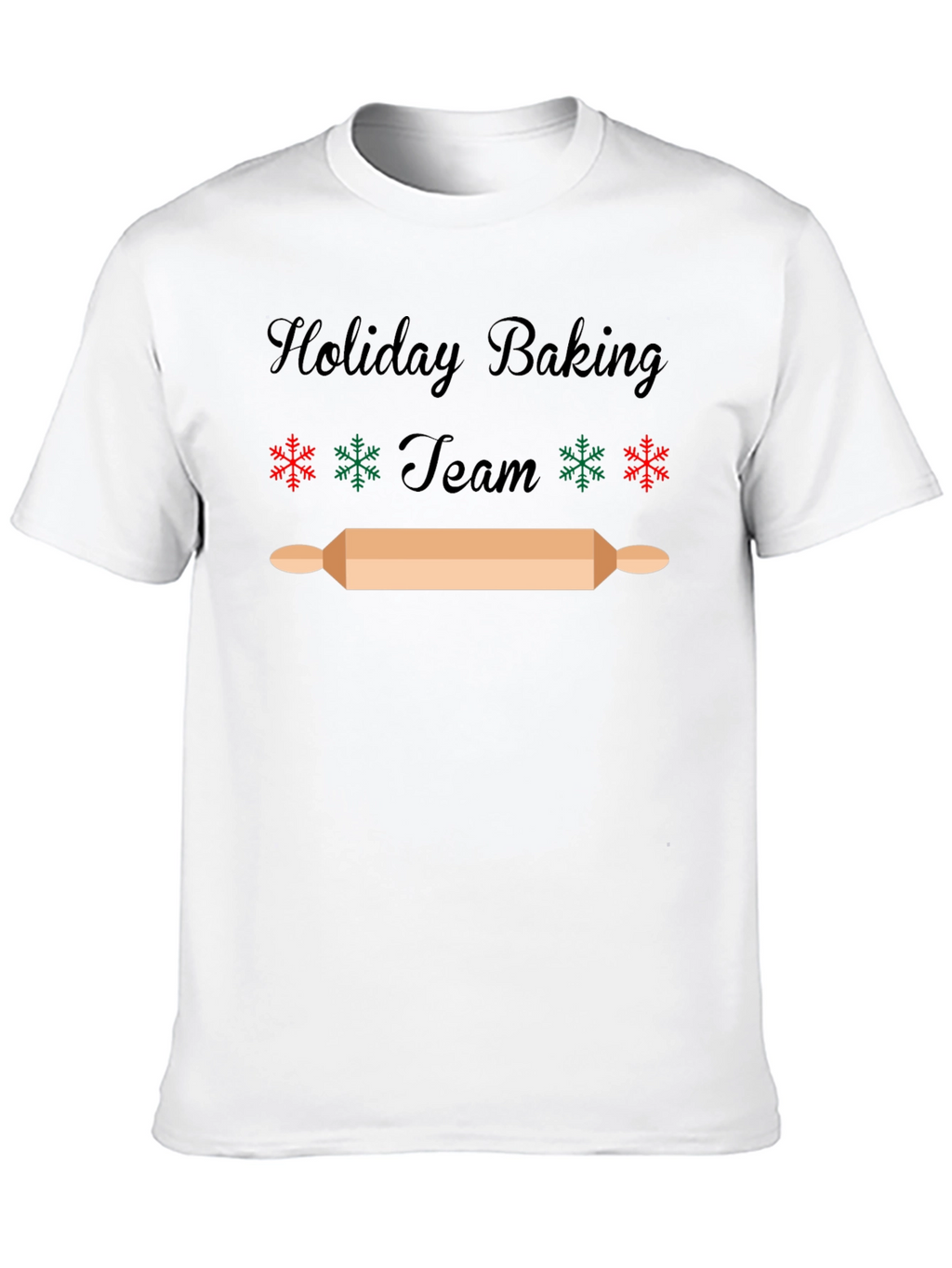 Holiday Baking Team T-Shirt - Festive Christmas Design