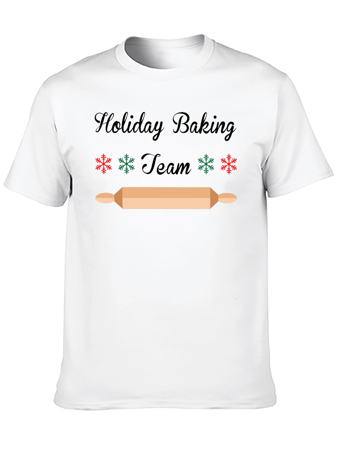 Holiday Baking Team T-Shirt - Festive Christmas Design