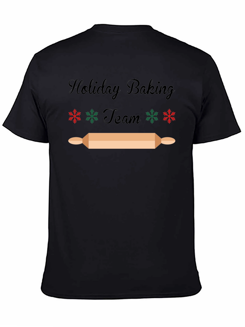 Holiday Baking Team T-Shirt - Festive Christmas Design
