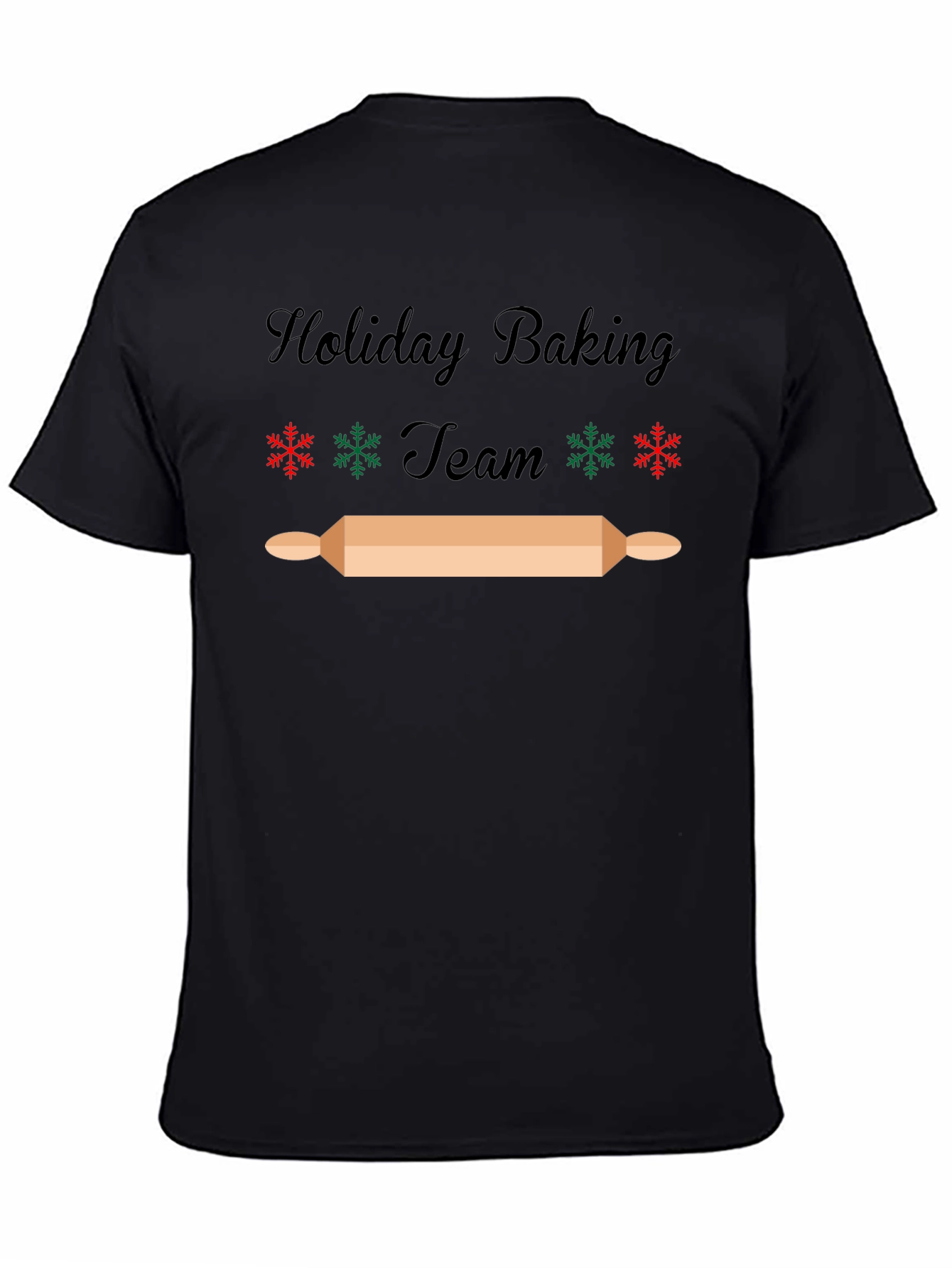 Holiday Baking Team T-Shirt - Festive Christmas Design
