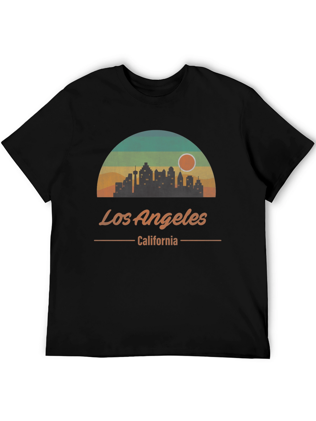 Los Angeles California Retro Skyline Graphic T-Shirt