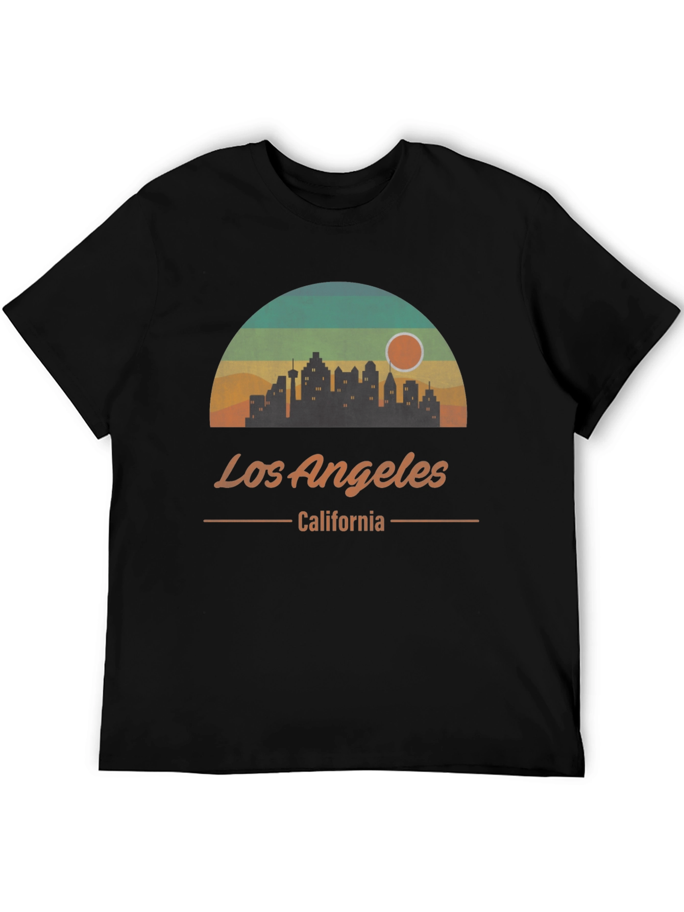 Los Angeles California Retro Skyline Graphic T-Shirt