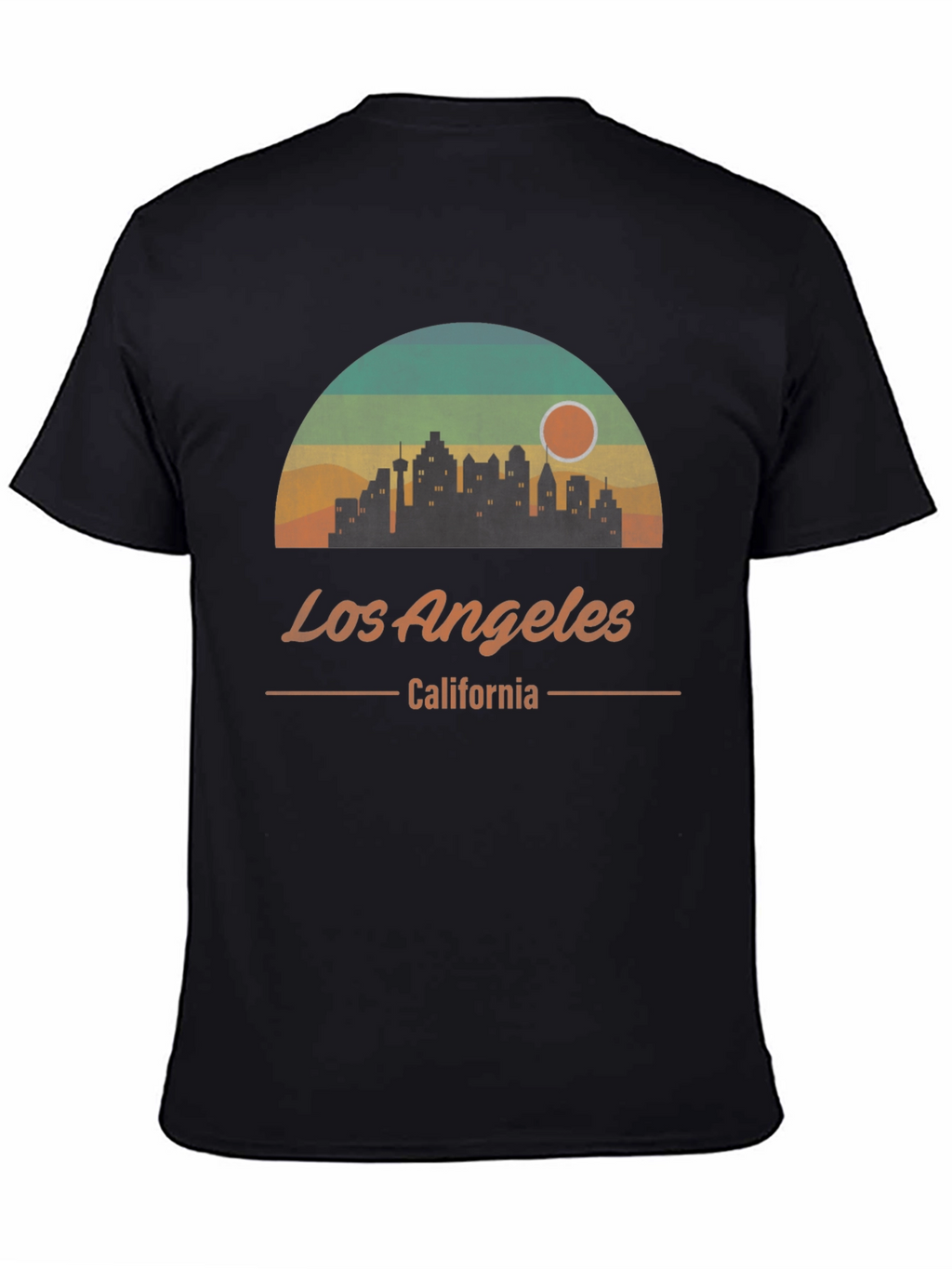 Los Angeles California Retro Skyline Graphic T-Shirt