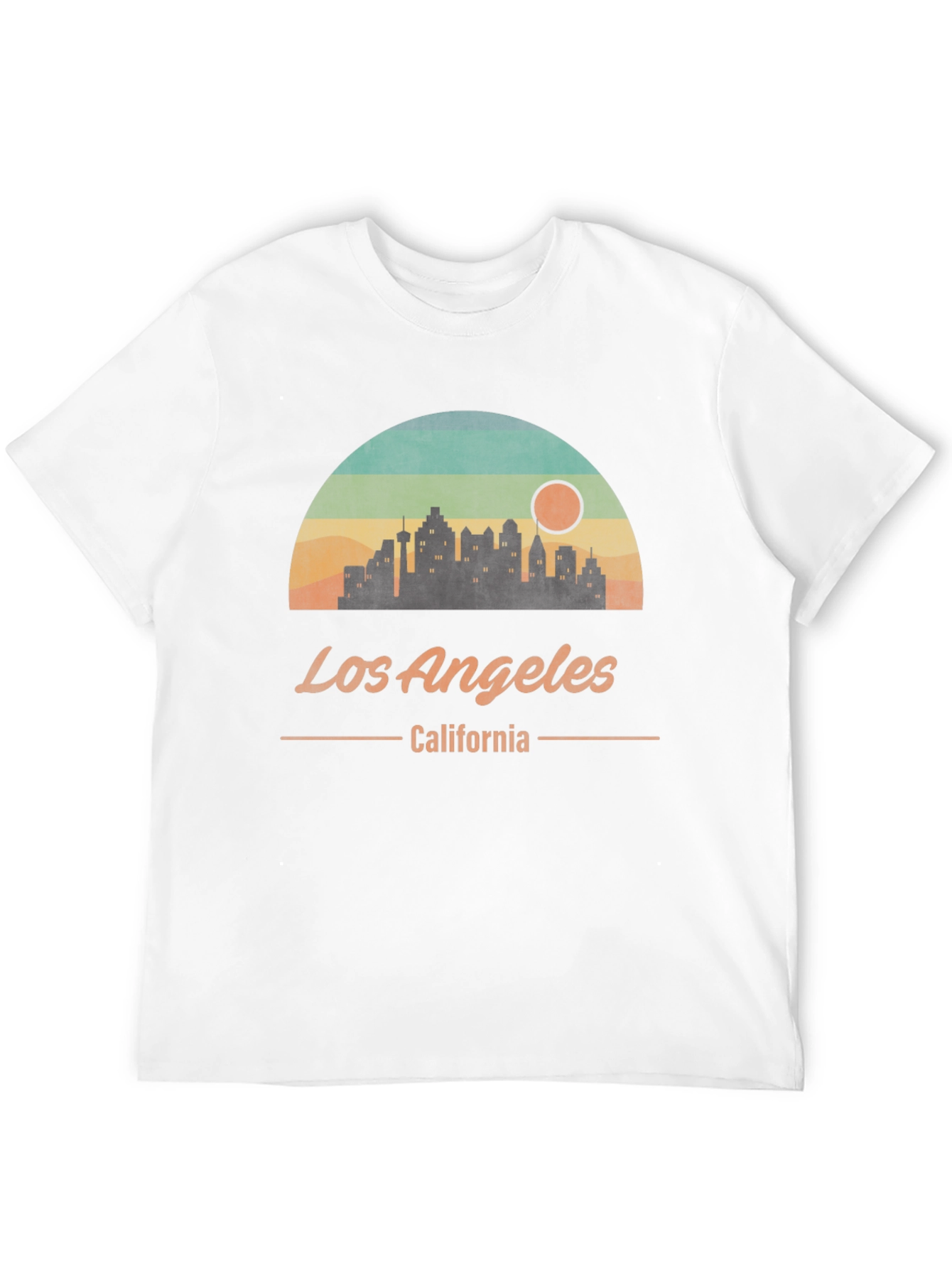 Los Angeles California Retro Skyline Graphic T-Shirt