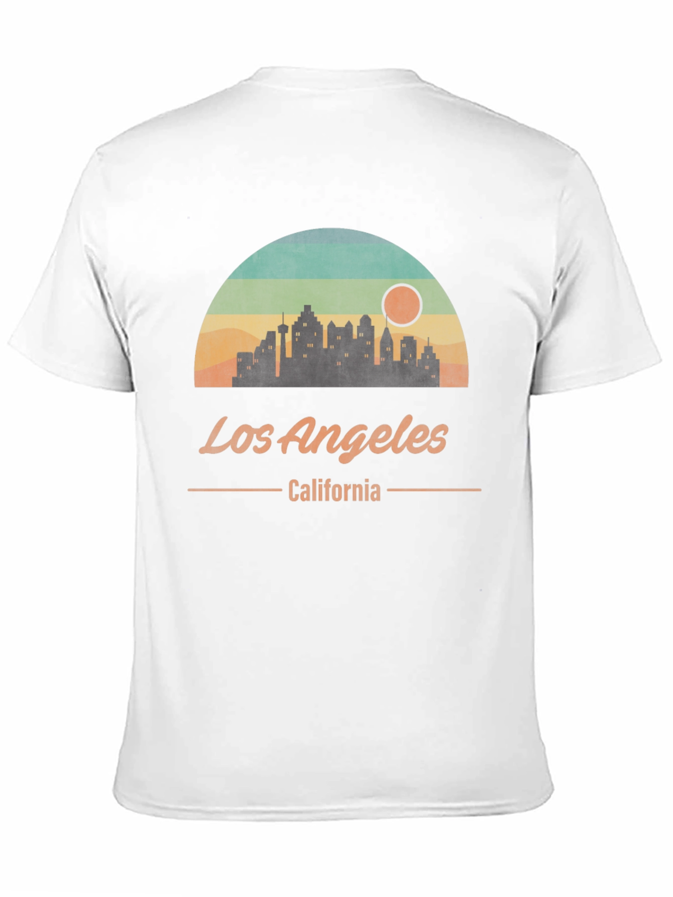 Los Angeles California Retro Skyline Graphic T-Shirt