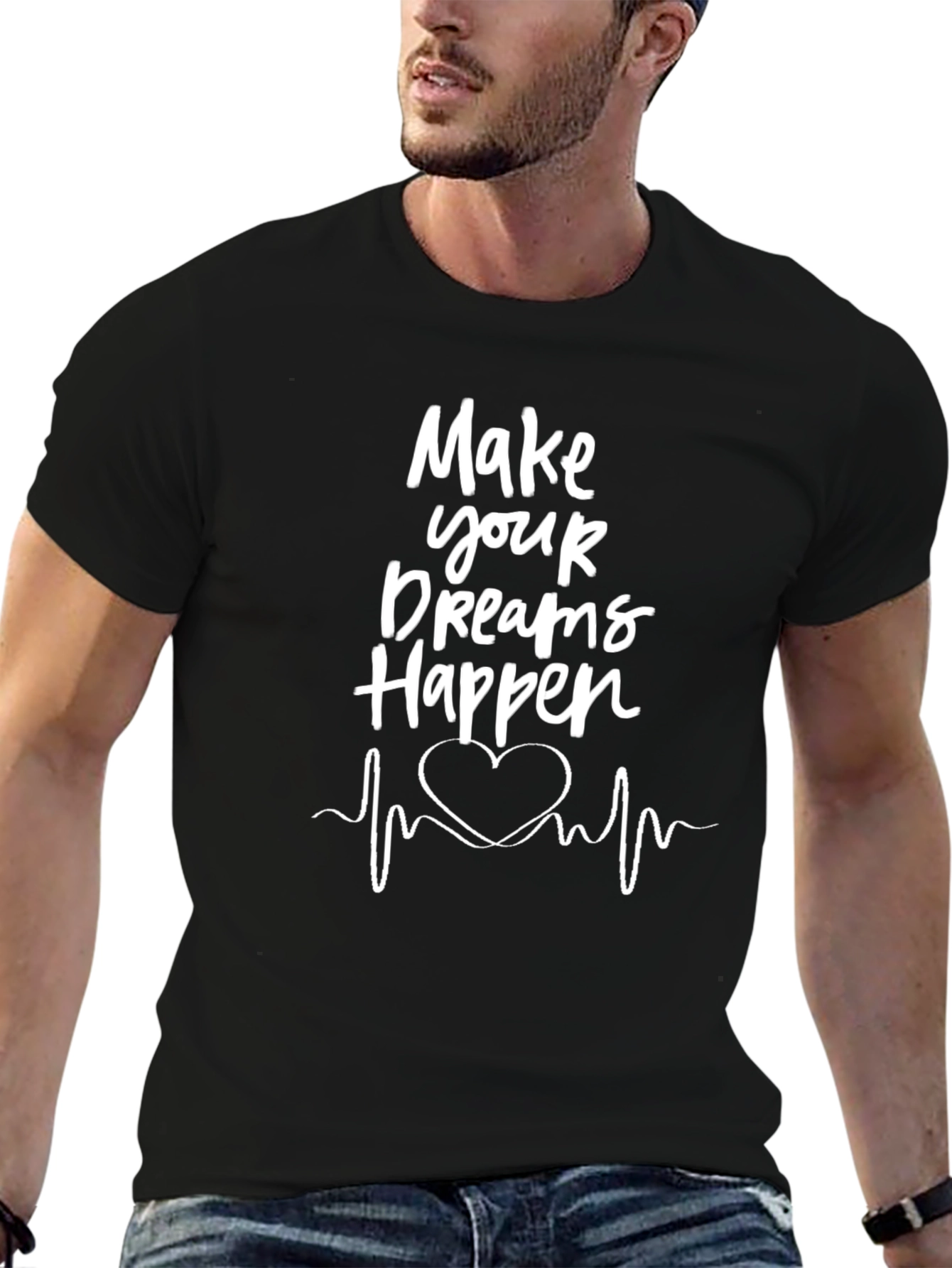 Make Your Dreams Happen Black T-Shirt