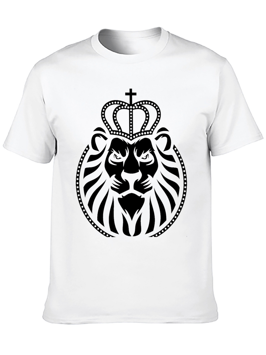 Lion Crown Graphic Tee - Black